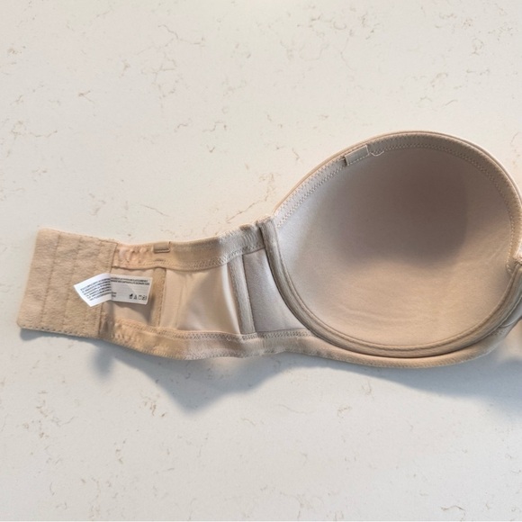 Wacoal Strapless Full Bust Underwire Bra Naturally Nude 32DD Strapless - Picture 6 of 10